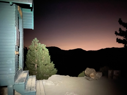 And back down to the Ski Hut for an interesting night time shot.