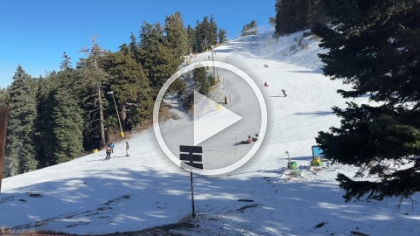 The snowboarders seemed to be enjoying it though.