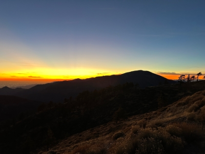 Beautiful sunset over Baden-Powell.