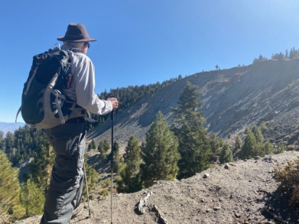 Looking out over the bowl.