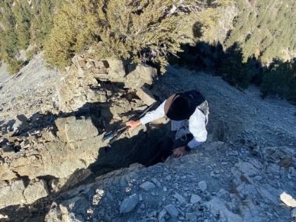 It's a bit of a rock scramble in places.