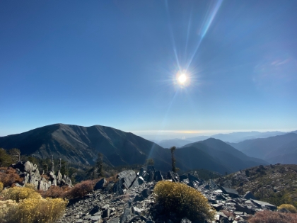 Gorgeous views today, clear all the way from Baldy to the ocean.