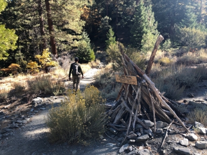 Dad's picture of me heading out...