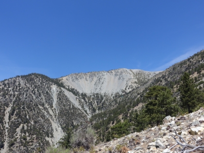 Awesome views of Baldy Bowl. You can also see the famous Ski Hut right around the middle of the photo.