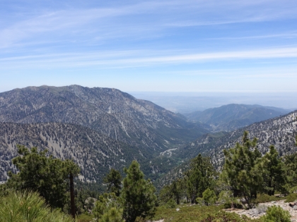 Beautiful views down the valley and all the way out to the ocean.