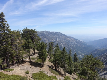On the way up, you don't really realize how pronounced the ridge is. It's much more evident on the way back down.