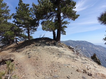 Great ridgeline, with dropoffs to either side.