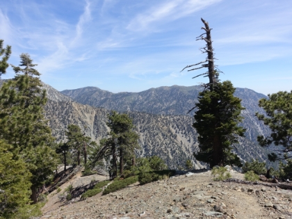Heading down the ridge.