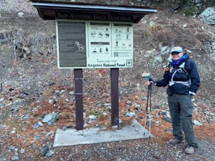 Starting out on the San Antonio Falls trail on a crisp but clear January morning.