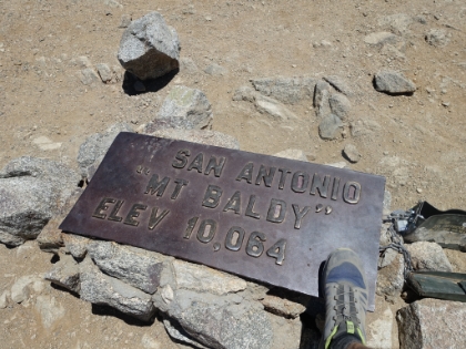 Made it to the top. About 2 1/2 hours, slower than trail running pace, but not bad for a hike.