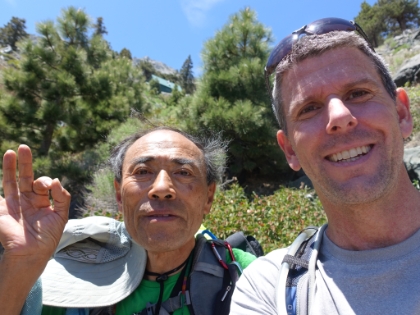I actually met Seuk Doo Kim on the trail just below the Ski Hut! I had been reading his entries, and the entries of his two grandkids, for a couple years in the sign-in box on my favorite secret ridge trail in the Santa Monica Mountains. He was one of only a few people who used that trail regularly. One of his sign-ins commented on his having just summited Iron Mountain for the 100th time in 8 months!! And sure enough, next time I was on Iron Mountains, his sign-ins were there as well. I always wondered if I would ever meet him on the trail. I had no idea who he was until we got to talking and then I realized it. Turns out he is also one of the guys behind the Korean equivalent of the PCT. Fascinating guy to talk to. As we parted ways, he gifted me a box of Altoids. Not sure if that was just what he had handy, or he was trying to give me a hint about my breath :)