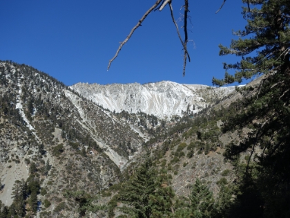 Headed up the Baldy Bowl trail. We hit the trailhead a little before 9:00am with the temperature at 29 degrees.