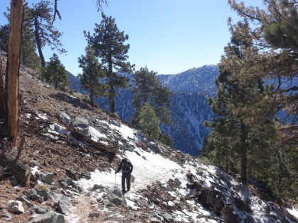A great mix of singletrack and snow.