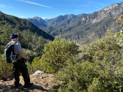 Enjoying the view as we get lower down into the canyon.