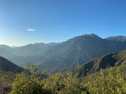 Almost back up to the saddle.