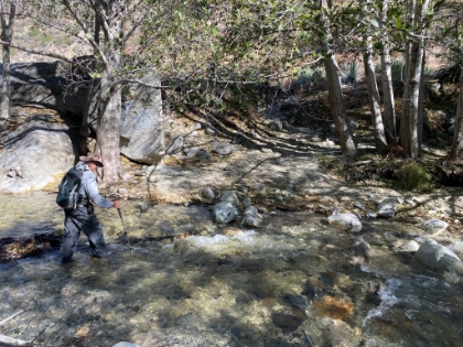 Another crossing. It's a beautiful day, so we warm-up and dry pretty quick after each crossing.