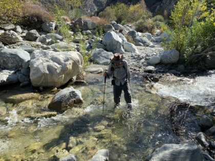 Last crossing before the bridge. The water is crystal clear today.