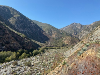 Starting to climb away from the river and up the canyon.