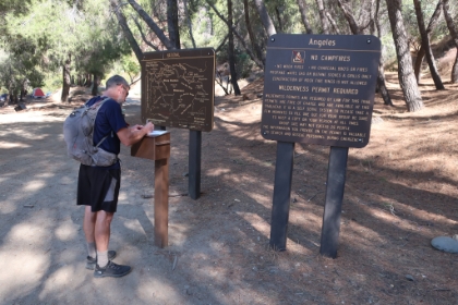Filling-out the permit and getting ready to start our day.
