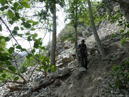 Our detour included some sketchy "trail".