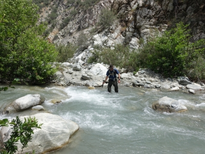 And yet another crossing. I think the "real" trail has only three crossings each way. How boring.