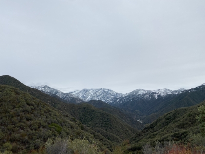 Heaton Saddle at around 3,500', still below the snow line, but not by much. I didn't get on the trail until almost noon, so it was going to be a short day today.