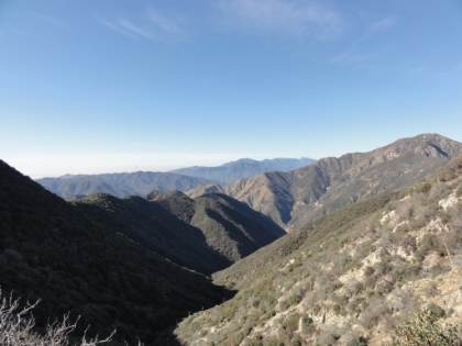 I nice view down one of the canyons in the area.