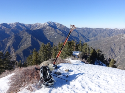 Made it to the top. The only person to summit today. And according to the sign-in book, the first person in the last eight days.