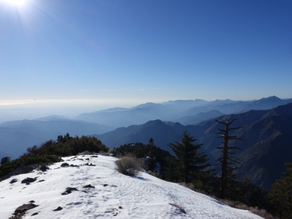Another view from the summit. There's upwards of a foot of snow on the very top, but it thins out quickly below about 7,000'.