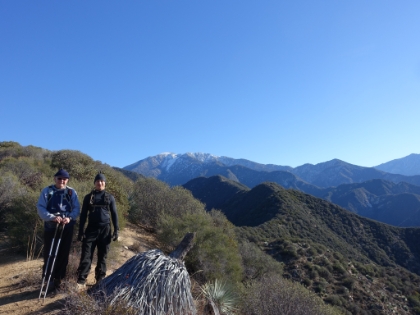 First views of Mt. Baldy with a little bit of snow left from a recent storm.