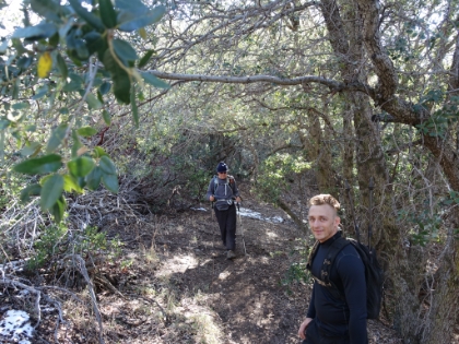 There's some small sections of tree cover, but most of the trail is fully exposed. Not a trail to do in the summer.