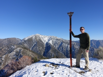 Dustin's picture of me on the summit.