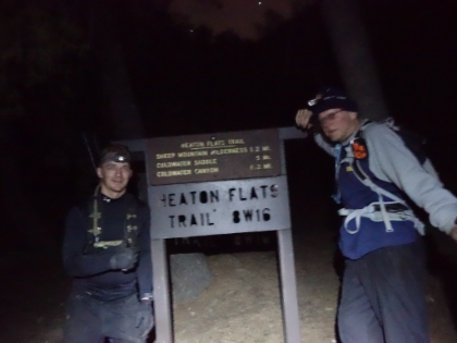 Mission complete! Back to the Heaton Flats trailhead at right around 12 hours round trip. Tired but none the worse for wear. Hopefully a memorable experience for everyone involved!