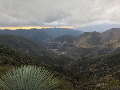 Nice view as the sun is getting low and the skies are clearing. I ended-up finishing just before dark right at the 8 hour mark. The elements definitely added some extra fun for the day!