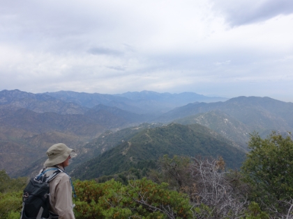 Getting up to some great views of the San Gabriels from just below the summit.