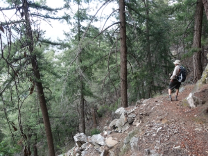 Starting the long trip back down. We made it to the trailhead right on schedule to end another great day in the San Gabriels.