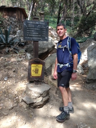 Dad's picture of me as we head-up the trail from the falls.