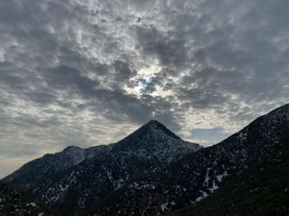 Nice lighting over Smith Mtn.