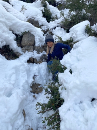 Making our way down.