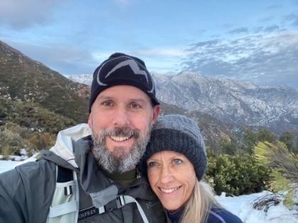 Back to the saddle for a selfie.