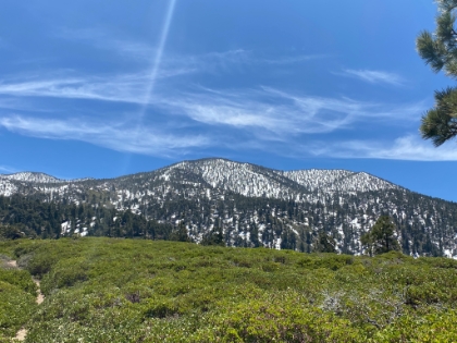 Looks like there's still a lot of snow at higher elevations. Much higher than was on the Momyer/Vivian side last week.