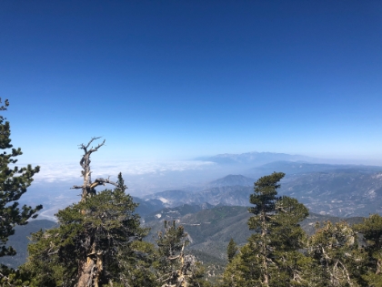Less than an hour later, and you can see the marine layer receding away.