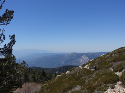 Dad powering along. At well over 8,000' now, you can definitely start to feel the effects of the altitude.