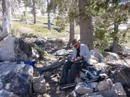 Stopping for a late lunch.