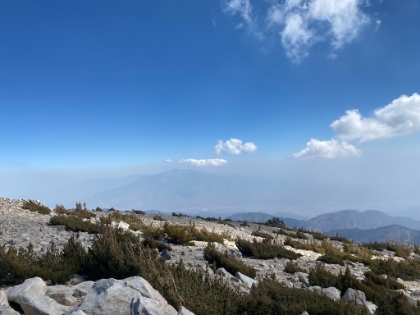 Hazy San Jacinto in the distance.