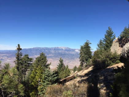 Great views of Gorgonio on the way up.