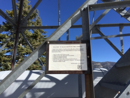 The towers are kept rustic intentionally. I believe the Tahquitz tower is actually a historic landmark now.