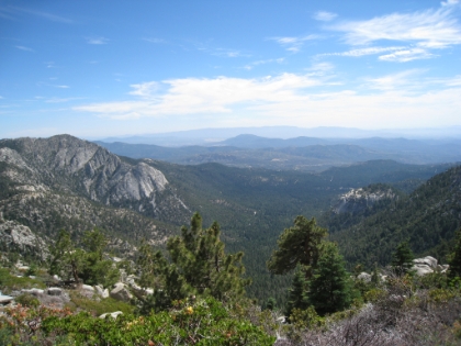 One of the rare vistas in the area where there is no sign of humanity as far as the eye can see.