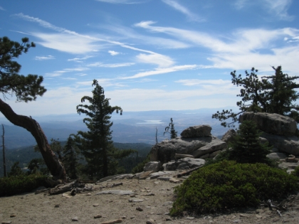 A good view of Hemet Lake in the distance. I'm almost back to the junction with the main Deer Springs trail at this point.