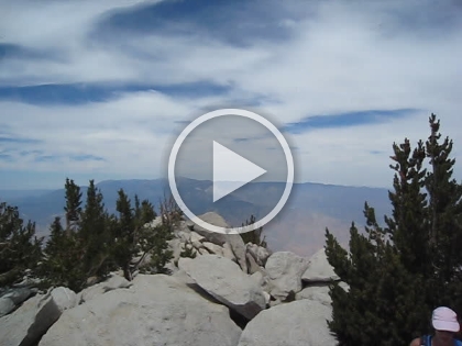 The obligatory 360 degree summit video. Judging by the conversations going on, I would say at least half of the people here took the tram up to Mountain Station (over 8000') and hiked from there. Cheaters!!!